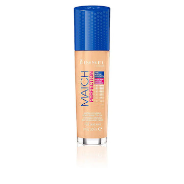 RIMMEL LONDON-Base MATCH PERFECTION 102 nude claro-DrShampoo - Perfumaria e Cosmética Imagem principal do produto