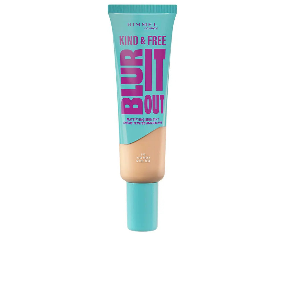 RIMMEL LONDON-Base efeito mate KIND FREE BLUR IT OUT 010 Rose Ivory 30 ml.-DrShampoo - Perfumaria e Cosmética