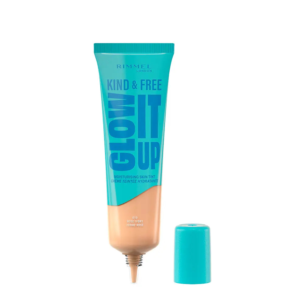 RIMMEL LONDON-Base líquida KIND FREE GLOW IT UP 010 Rose Ivory 30 ml.-DrShampoo - Perfumaria e Cosmética