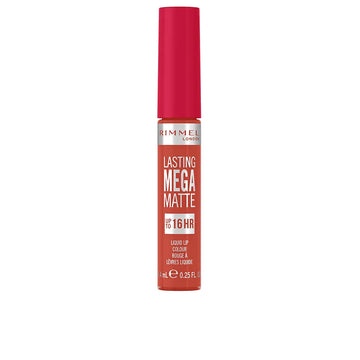 RIMMEL LONDON-Cor de lábio líquido MEGA MATTE de longa duração 920 chamas escarlate 74ml.-DrShampoo - Perfumaria e Cosmética Imagem principal do produto