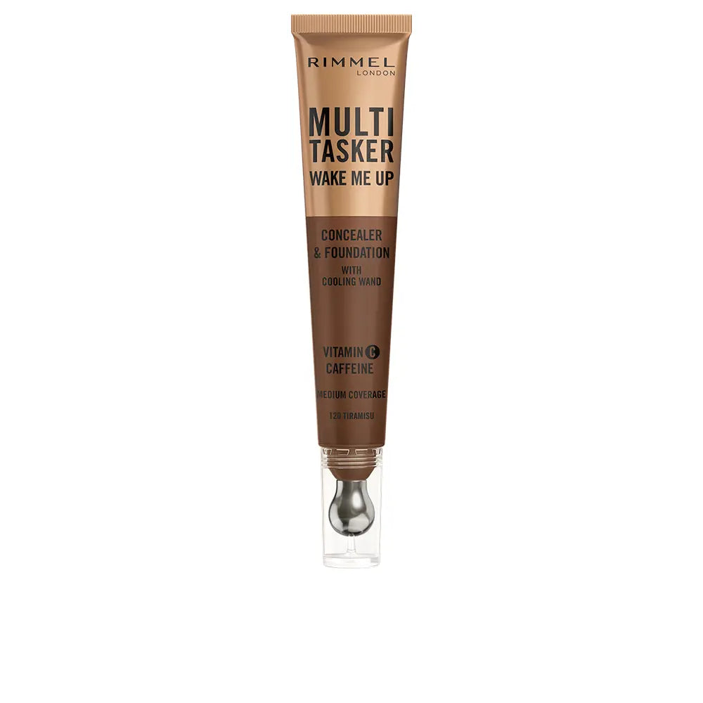 RIMMEL LONDON-Corretivo e base de maquiagem MULTITASKER WAKE ME UP #Tiramisu 20 ml-DrShampoo - Perfumaria e Cosmética