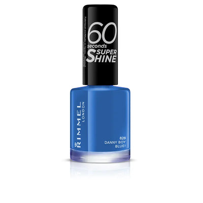 RIMMEL LONDON-Esmalte 60 SECONDS SUPER SHINE 828 Danny Boy Blue 8 ml.-DrShampoo - Perfumaria e Cosmética