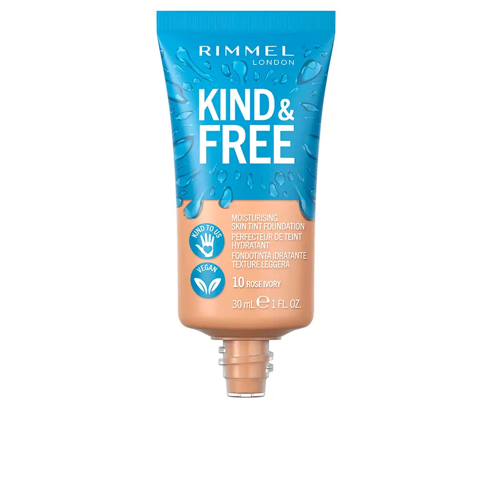 RIMMEL LONDON-FUNDATION TINTA PARA A PELE KIND FREE 10 MARFIM ROSA 30 ML-DrShampoo - Perfumaria e Cosmética