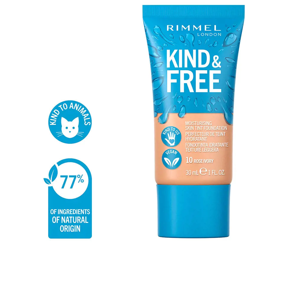 RIMMEL LONDON-FUNDATION TINTA PARA A PELE KIND FREE 10 MARFIM ROSA 30 ML-DrShampoo - Perfumaria e Cosmética