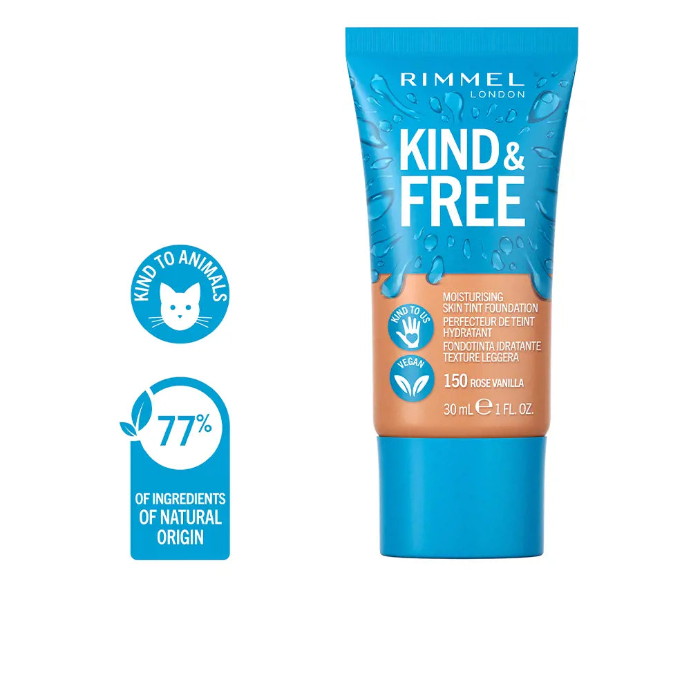 RIMMEL LONDON-FUNDATION TINTADO PARA A PELE KIND FREE 150 ROSA VANILLA 30 ML-DrShampoo - Perfumaria e Cosmética