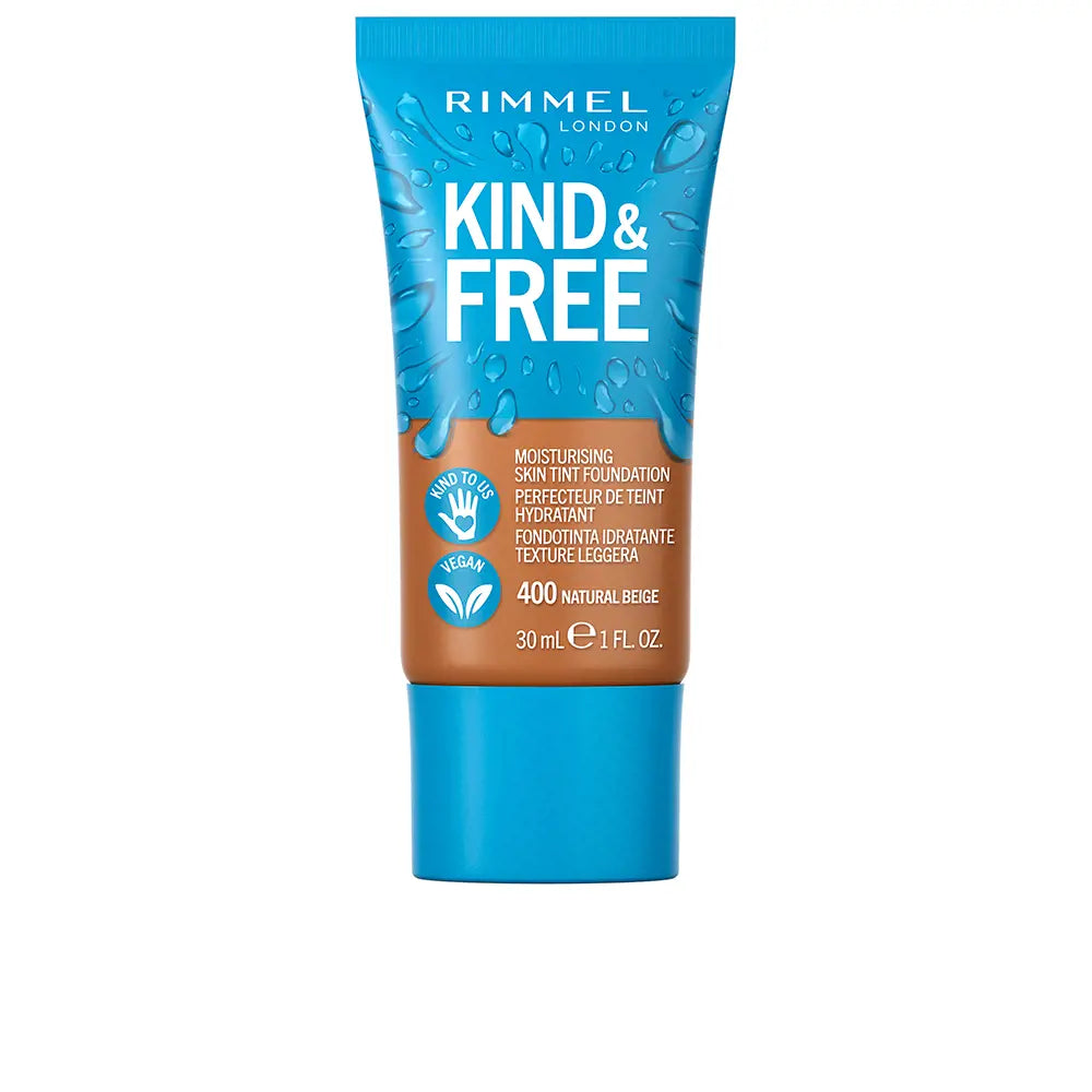 RIMMEL LONDON-FUNDOTINTA PARA A PELE KIND FREE 400 BEGE NATURAL 30 ML-DrShampoo - Perfumaria e Cosmética