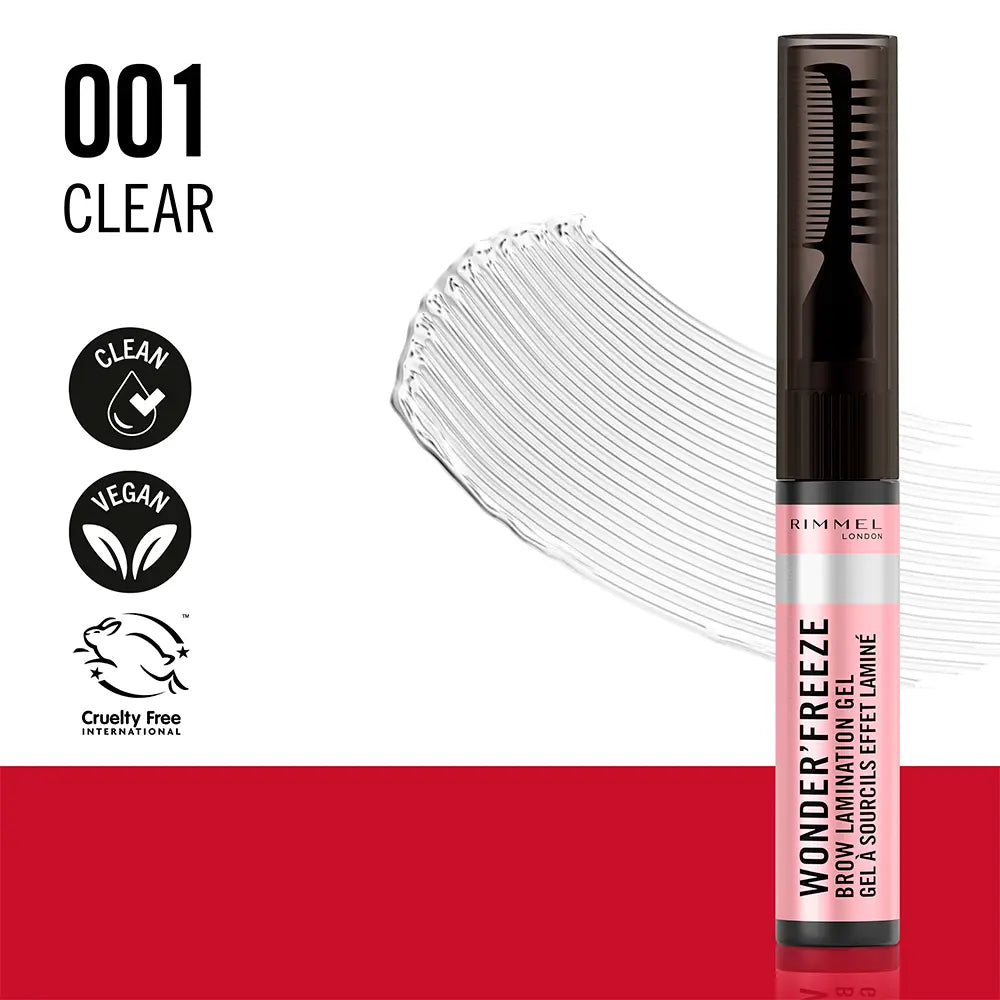RIMMEL LONDON-GEL FIXADOR DE SOBRANCELHAS WONDER39 FREEZE 001 TRANSÁPARENCIA 6 GR.-DrShampoo - Perfumaria e Cosmética