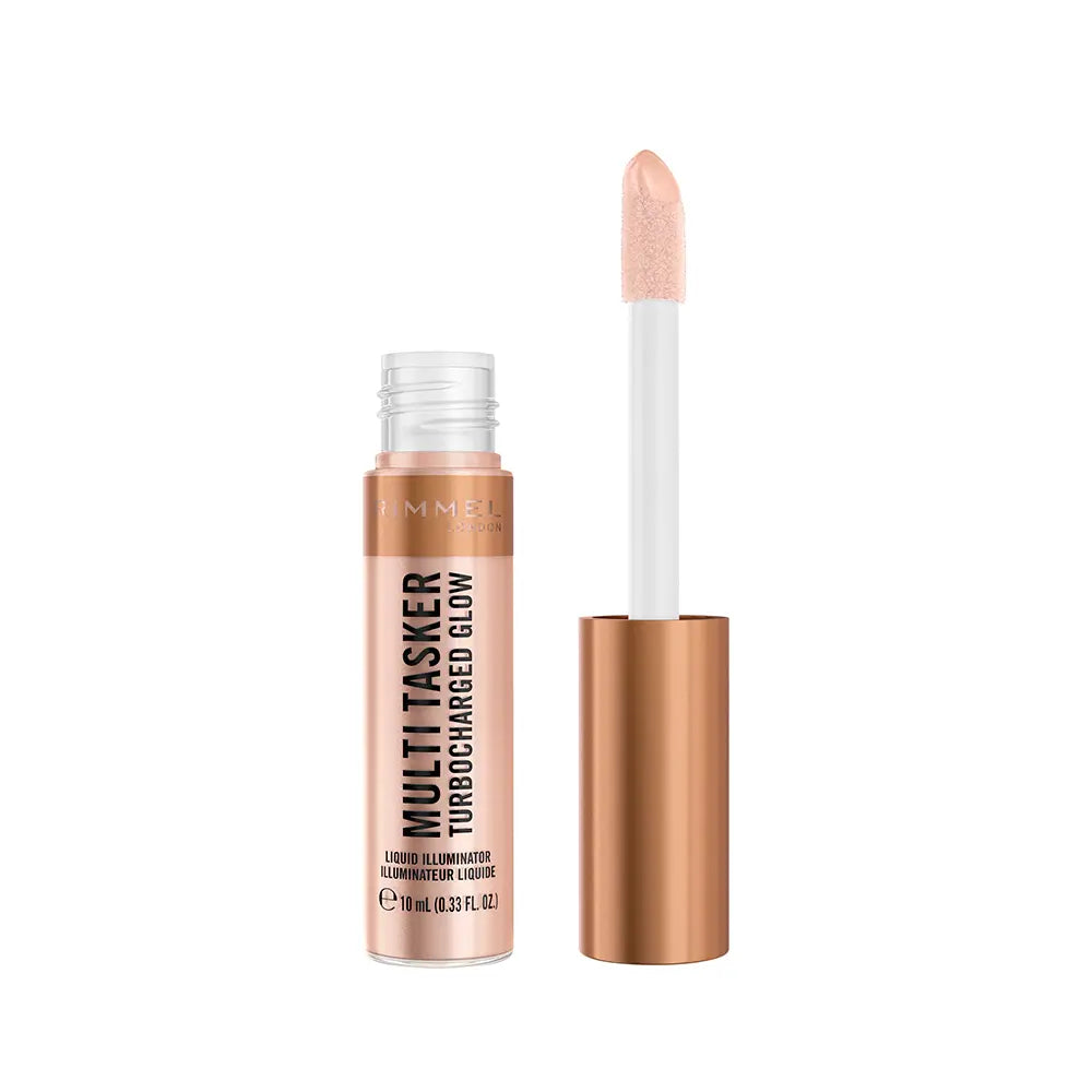 RIMMEL LONDON-Iluminador Líquido MULTI TAREFAS TURBOCHARGED #004-Chelsea Glow 10 ml-DrShampoo - Perfumaria e Cosmética