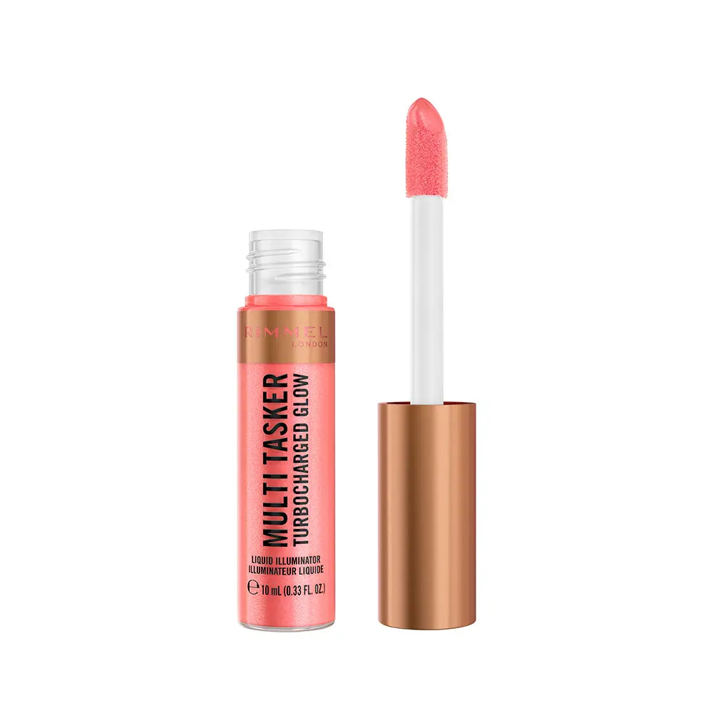RIMMEL LONDON-Iluminador líquido MULTI TASKER TURBOCHARGED #002-Rosy Rebel 10 ml-DrShampoo - Perfumaria e Cosmética