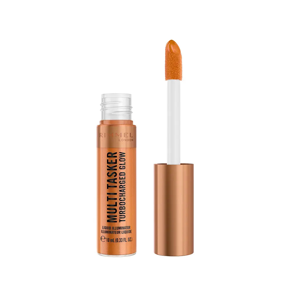 RIMMEL LONDON-Iluminador líquido MULTI TASKER TURBOCHARGED #008 - It's Giving Bronze 10 ml-DrShampoo - Perfumaria e Cosmética