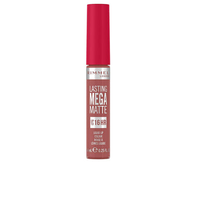RIMMEL LONDON-LASTING MEGA MATTE liquid lip color 200 pink blink 74 ml-DrShampoo - Perfumaria e Cosmética