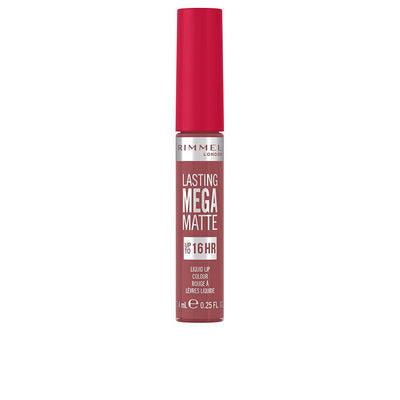 RIMMEL LONDON-LASTING MEGA MATTE liquid lip color 210 rose shine 74 ml-DrShampoo - Perfumaria e Cosmética