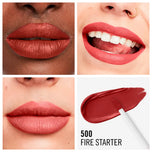 RIMMEL LONDON-LASTING MEGA MATTE liquid lip color 500 fire starter 74 ml-DrShampoo - Perfumaria e Cosmética