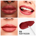 RIMMEL LONDON-LASTING MEGA MATTE liquid lip color 930 ruby passion 74ml-DrShampoo - Perfumaria e Cosmética