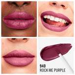 RIMMEL LONDON-LASTING MEGA MATTE liquid lip color 940 rock me purple 74 ml-DrShampoo - Perfumaria e Cosmética