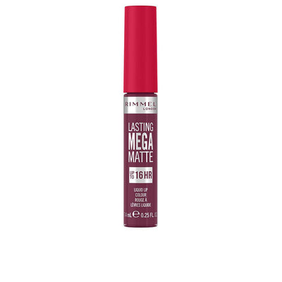 RIMMEL LONDON-LASTING MEGA MATTE liquid lip color 940 rock me purple 74 ml-DrShampoo - Perfumaria e Cosmética