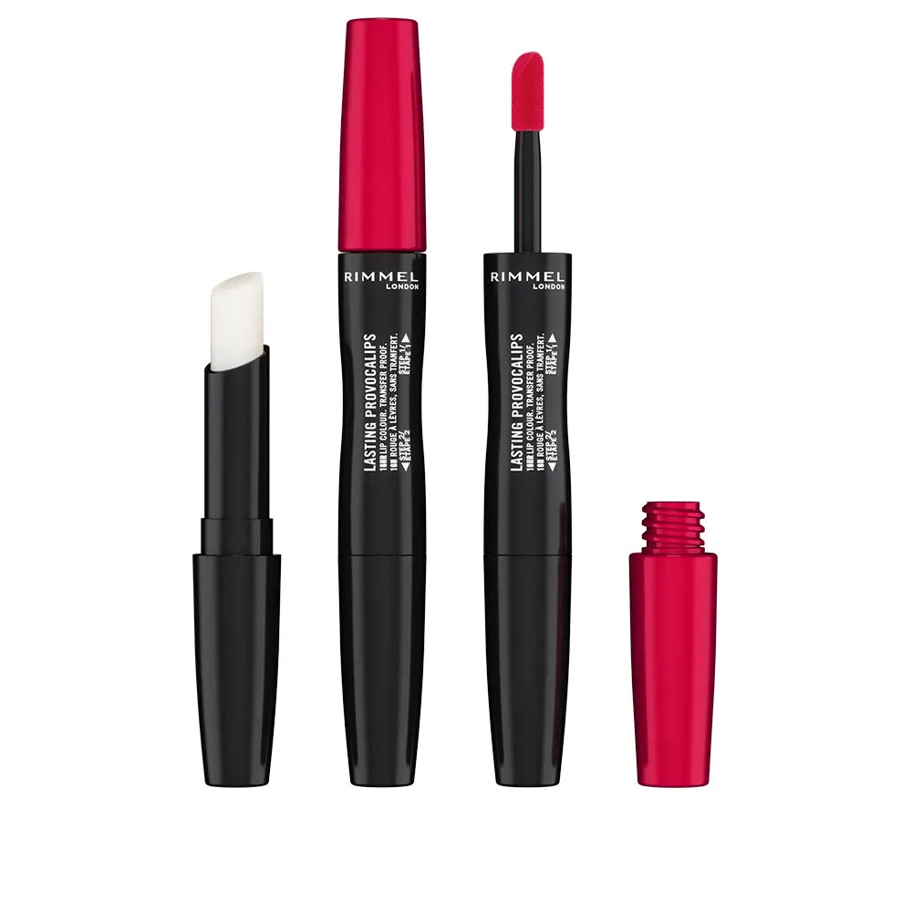 RIMMEL LONDON-LASTING PROVACALIPS lip color transfer proof 500 kiss the town red 23 ml-DrShampoo - Perfumaria e Cosmética