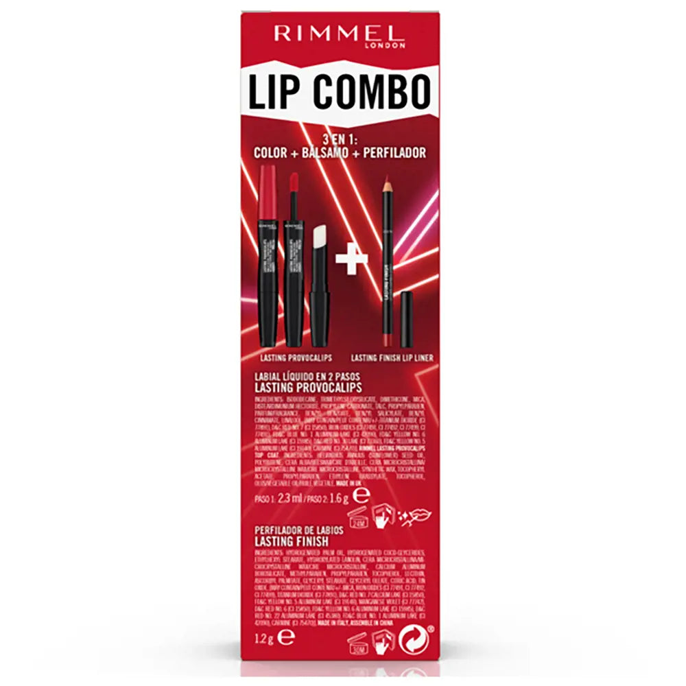 RIMMEL LONDON-LIP COMBO LOTE RUBY GOALS 2 pcs-DrShampoo - Perfumaria e Cosmética