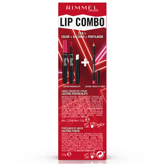 RIMMEL LONDON-LIP COMBO LOTE TRENDY PINK 2 pcs-DrShampoo - Perfumaria e Cosmética