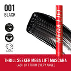 RIMMEL LONDON-MÁSCARA THRILL SEEKER MEGALIFT 001 Preto 125 ml.-DrShampoo - Perfumaria e Cosmética