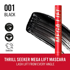 RIMMEL LONDON-MÁSCARA THRILL SEEKER MEGALIFT 001 Preto 125 ml.-DrShampoo - Perfumaria e Cosmética