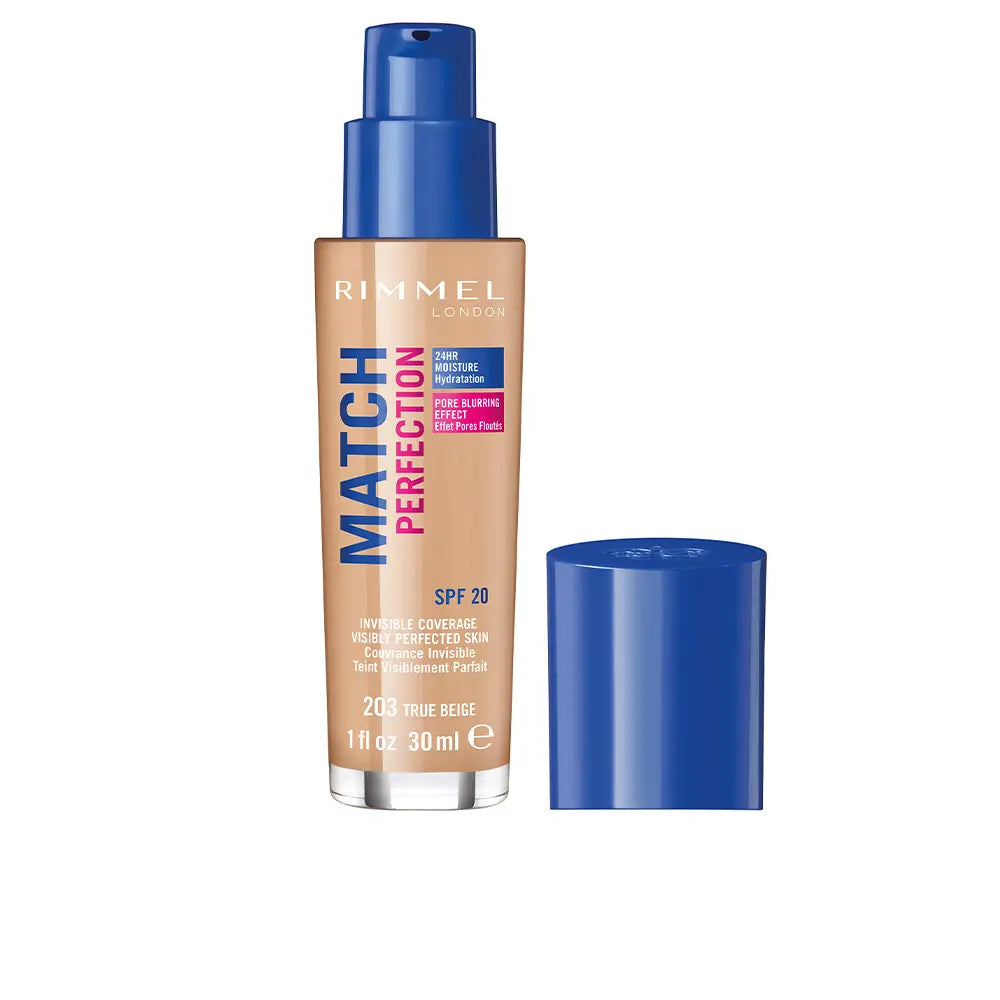 RIMMEL LONDON-MATCH PERFECTION 203 Foundation-DrShampoo - Perfumaria e Cosmética