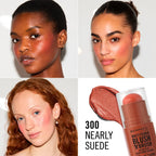 RIMMEL LONDON-MULTI TASKER BLUSH 39N39 STICK de Pincel 300 Nearly Suede 8 gr.-DrShampoo - Perfumaria e Cosmética