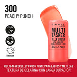 RIMMEL LONDON-MULTITASKER JELLY CRUSH bastão de blush e batom 100 Pink Dash 85 gr.-DrShampoo - Perfumaria e Cosmética