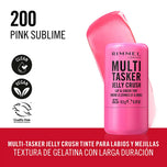 RIMMEL LONDON-MULTITASKER JELLY CRUSH bastão de blush e batom 150 Red Pepper 85 gr.-DrShampoo - Perfumaria e Cosmética
