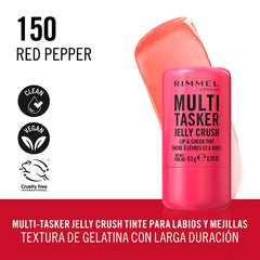 RIMMEL LONDON-MULTITASKER JELLY CRUSH blush e batom em stick 200 Pink Sublime 85 gr.-DrShampoo - Perfumaria e Cosmética