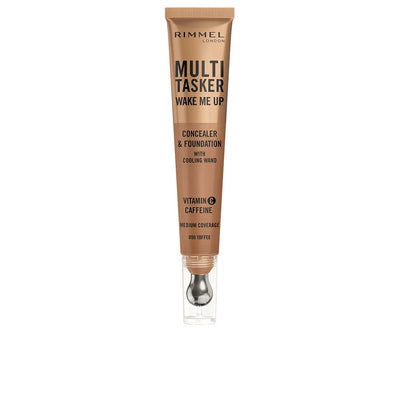 RIMMEL LONDON-MULTITASKER WAKE ME UP corretivo e base de maquiagem #Toffee 20 ml-DrShampoo - Perfumaria e Cosmética