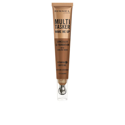 RIMMEL LONDON-MULTITASKER WAKE ME UP corretivo e base de maquiagem #Warm Coconut 20 ml-DrShampoo - Perfumaria e Cosmética
