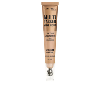 RIMMEL LONDON-MULTITASKER WAKE ME UP corretivo e base de maquiagem #ivory 20 ml-DrShampoo - Perfumaria e Cosmética