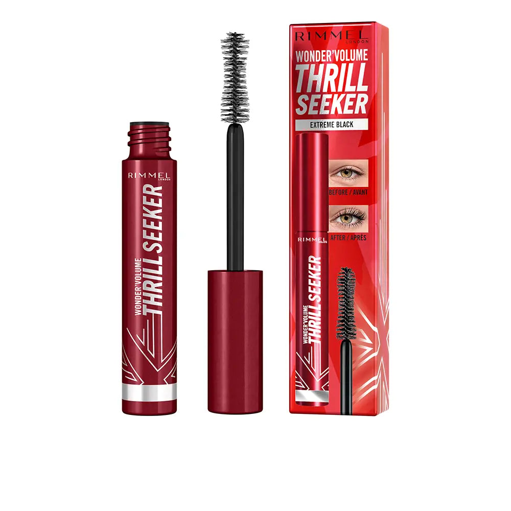 RIMMEL LONDON-Rímel WONDER VOLUME THRILL SEEKER Extreme Black 8 ml-DrShampoo - Perfumaria e Cosmética