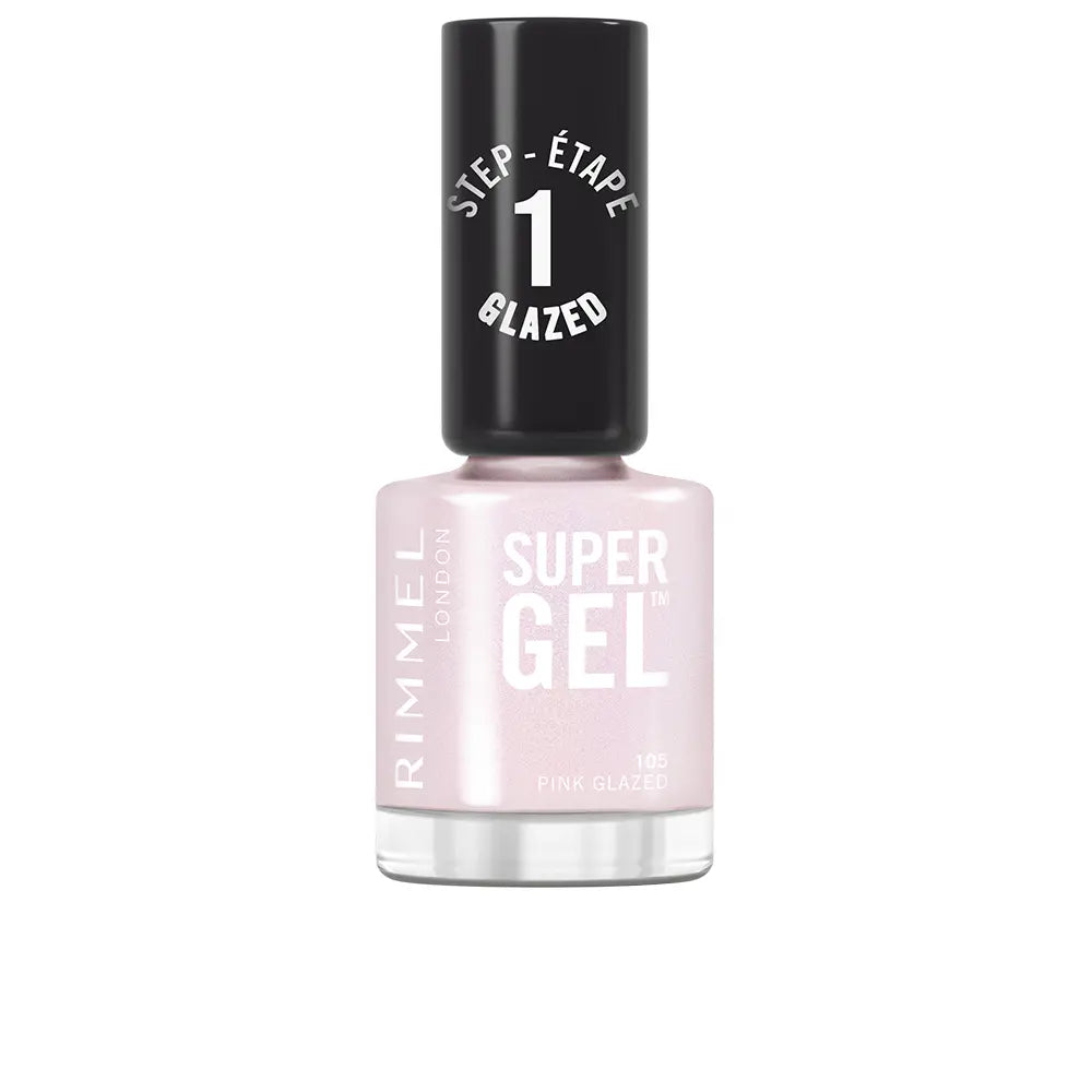 RIMMEL LONDON-SUPER GEL esmalte de unha 105 Pink Glazed 12 ml-DrShampoo - Perfumaria e Cosmética
