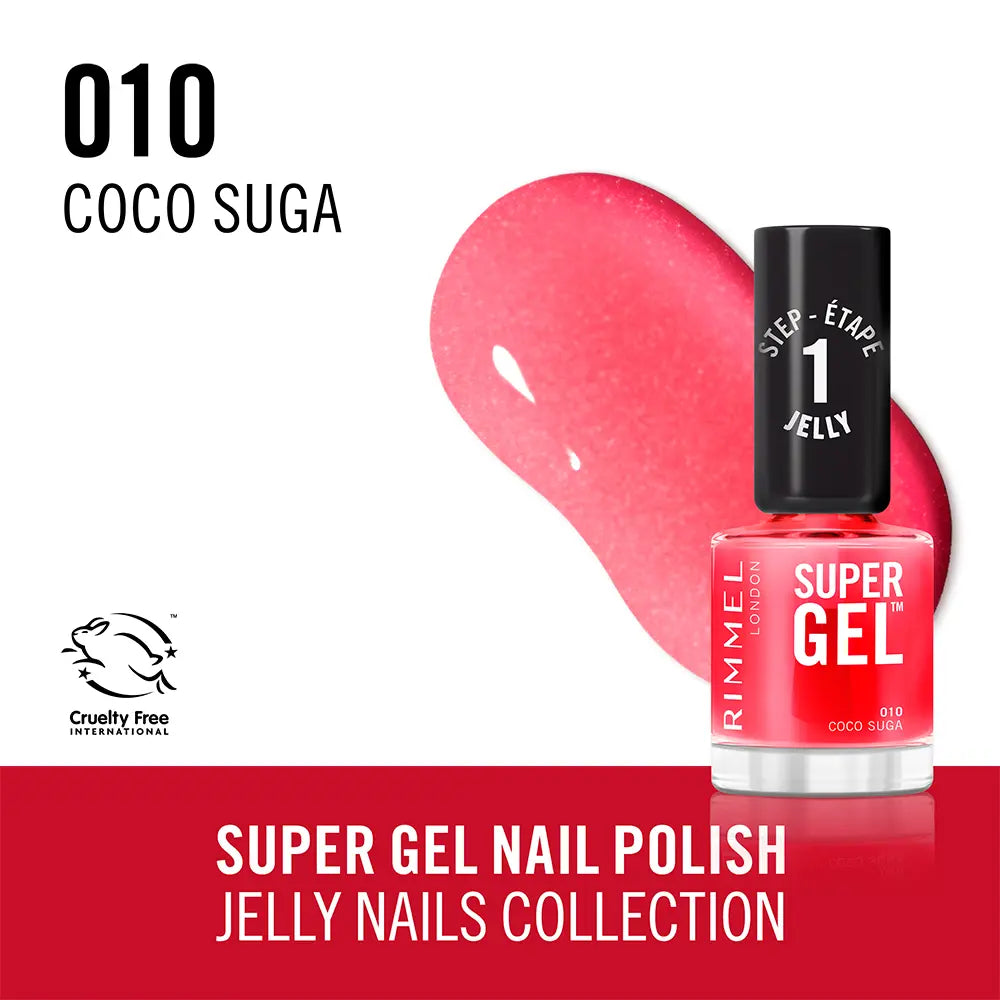 RIMMEL LONDON-SUPER GEL esmalte de unhas 10 Coco Suga 12 ml.-DrShampoo - Perfumaria e Cosmética