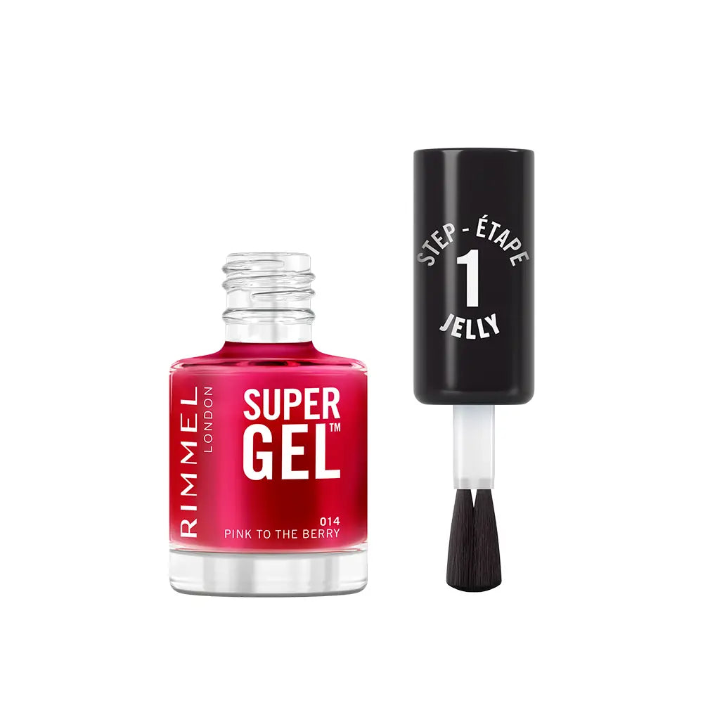 RIMMEL LONDON-SUPER GEL esmalte de unhas 14 Pink To The Berry 12 ml.-DrShampoo - Perfumaria e Cosmética