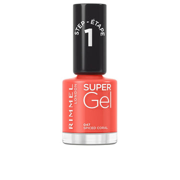 RIMMEL LONDON-SUPER GEL nail polish 047 spiced coral 12 ml-DrShampoo - Perfumaria e Cosmética Imagem principal do produto