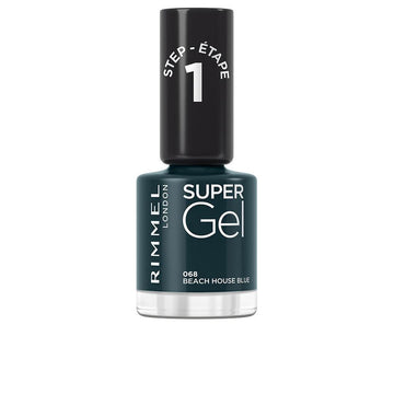 RIMMEL LONDON-SUPER GEL nail polish 068 beach house blue 12 ml-DrShampoo - Perfumaria e Cosmética Main image