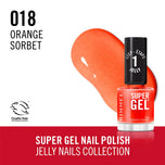 RIMMEL LONDON-SUPER GEL nail polish 18 Orange Sorbet 12 ml.-DrShampoo - Perfumaria e Cosmética