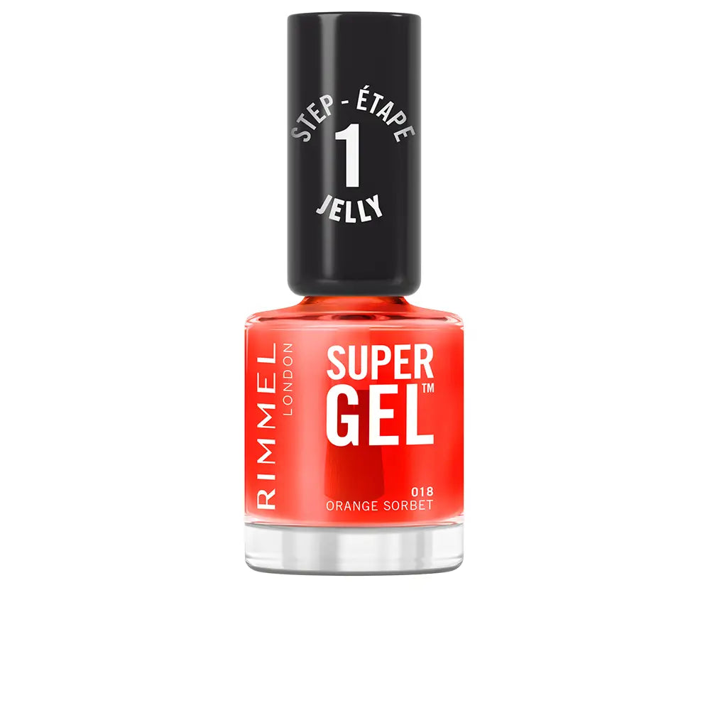 RIMMEL LONDON-SUPER GEL nail polish 18 Orange Sorbet 12 ml.-DrShampoo - Perfumaria e Cosmética