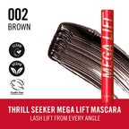 RIMMEL LONDON-THRILL SEEKER MEGALIFT máscara 002 Marrom 125 ml.-DrShampoo - Perfumaria e Cosmética