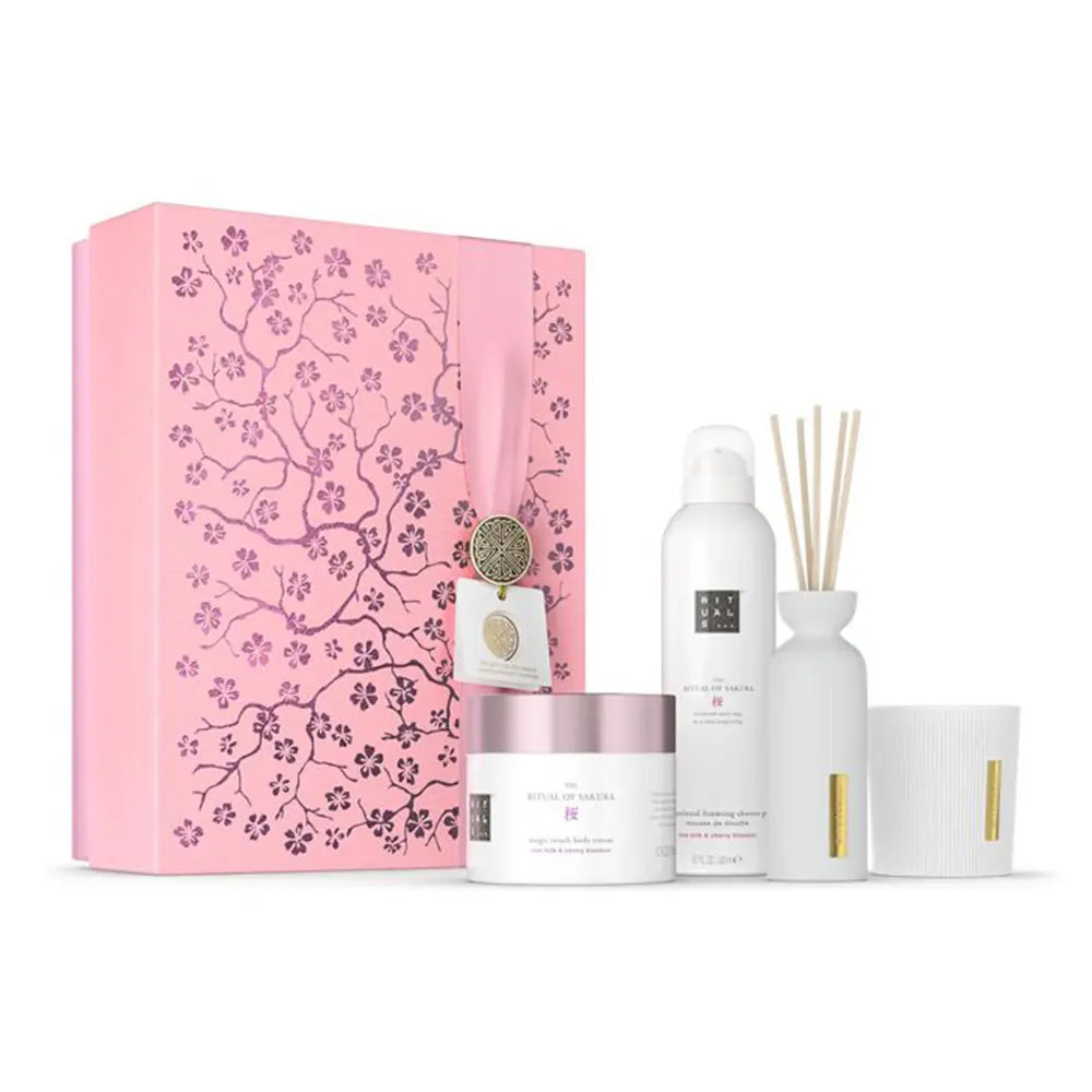 RITUALS-O RITUAL DE SAKURA CONJUNTO DE PRESENTE GRANDE 4 pz.-DrShampoo - Perfumaria e Cosmética