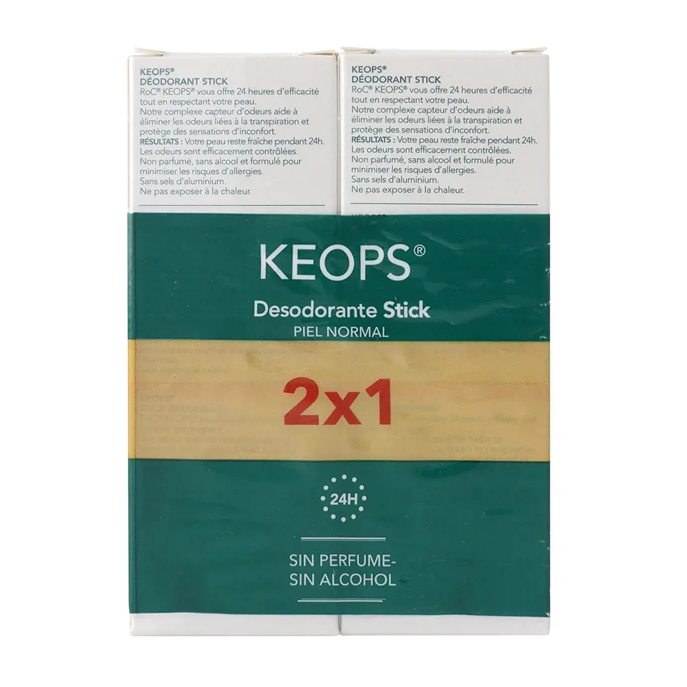 ROC-Desodorante KEOPS STICK NORMAL SKIN set 2 unidades-DrShampoo - Perfumaria e Cosmética