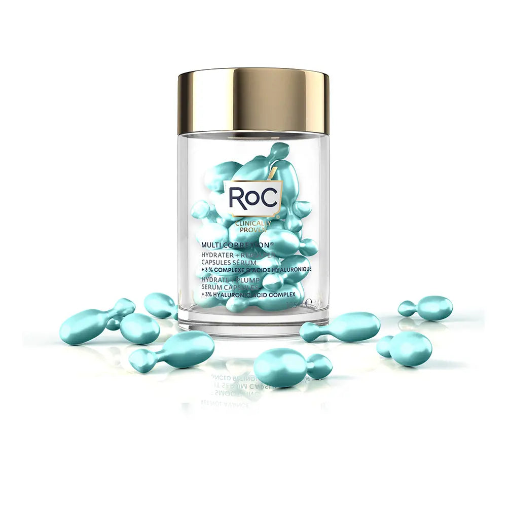 ROC-HYDRATE + PLUMP soro cápsulas com ácido hialurônico 30 u-DrShampoo - Perfumaria e Cosmética