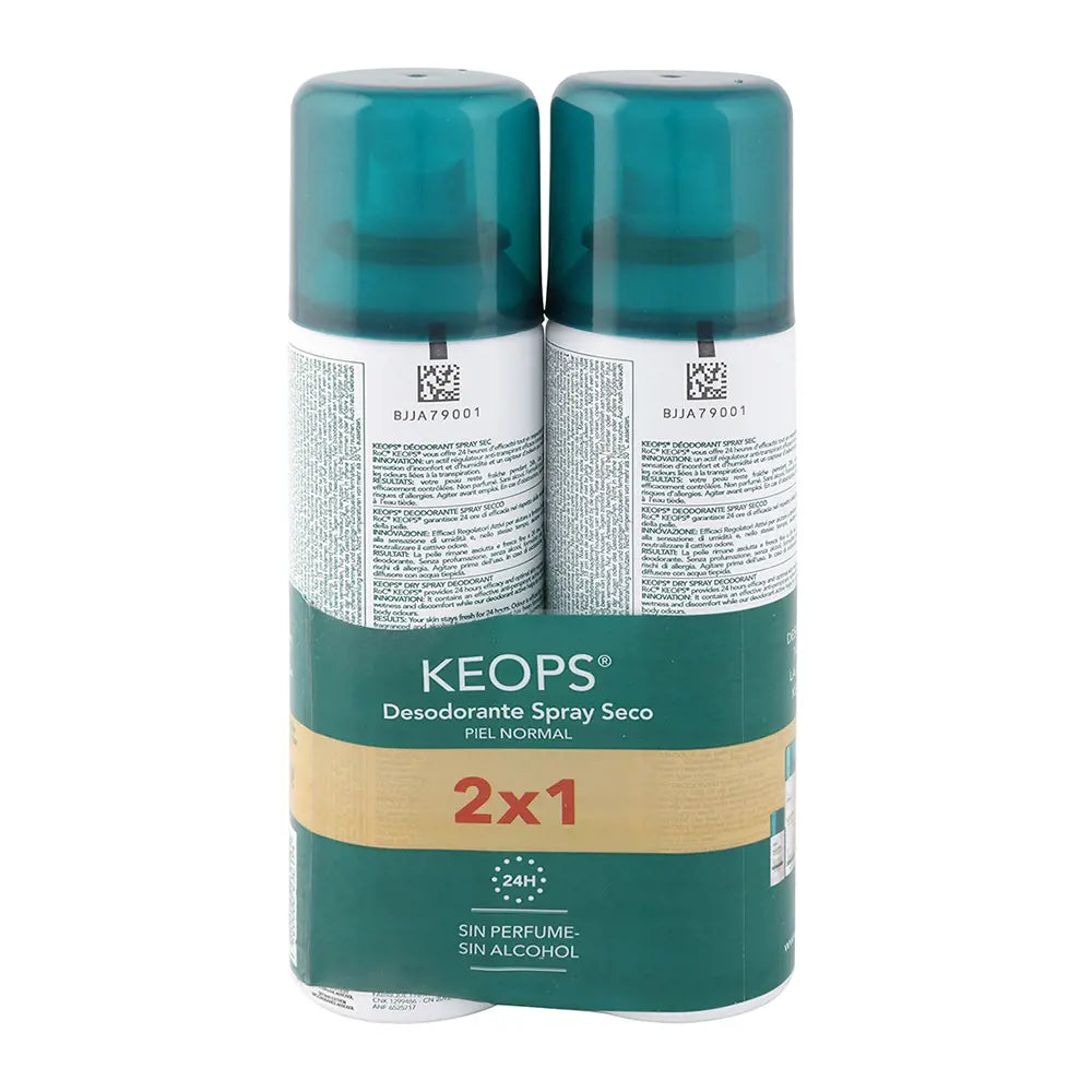 ROC-KEOPS desodorante DRY SPRAY conjunto 2 unidades-DrShampoo - Perfumaria e Cosmética