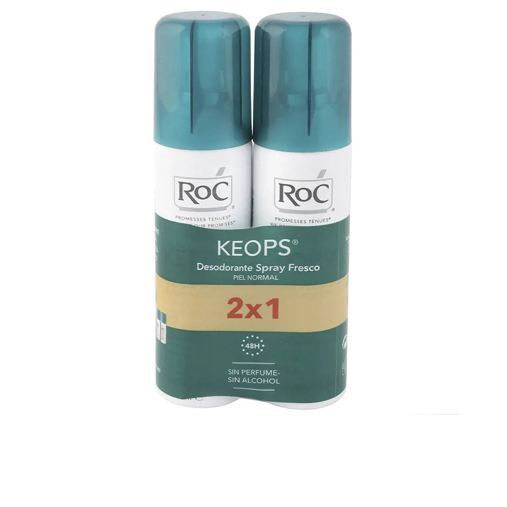 ROC-KEOPS desodorante SPRAY FRESH conjunto 2 unidades-DrShampoo - Perfumaria e Cosmética