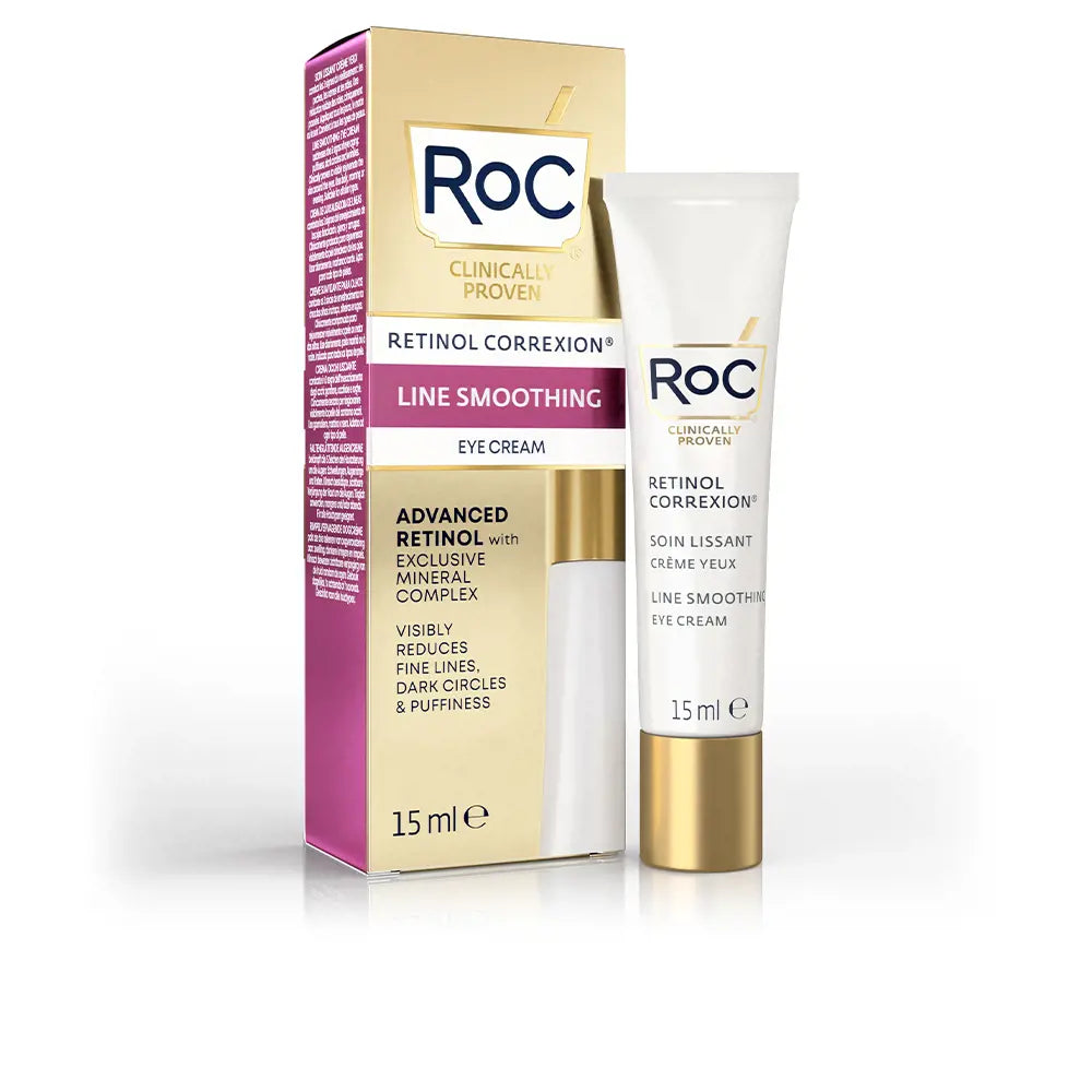 ROC-LINE SMOOTHING ADVANCED RETINOL contorno de olhos 15 ml-DrShampoo - Perfumaria e Cosmética