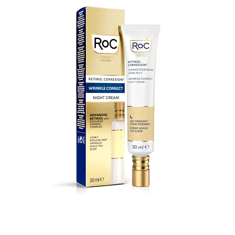 ROC-WRINKLE CORRECT creme de noite 30 ml-DrShampoo - Perfumaria e Cosmética