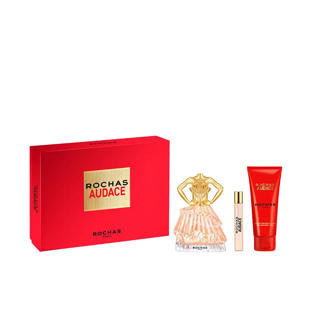 ROCHAS-ROCHAS AUDACE estojo de 3 peças.-DrShampoo - Perfumaria e Cosmética